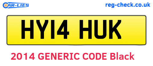 HY14HUK are the vehicle registration plates.