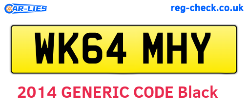 WK64MHY are the vehicle registration plates.