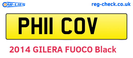 PH11COV are the vehicle registration plates.