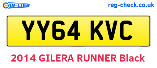 YY64KVC are the vehicle registration plates.