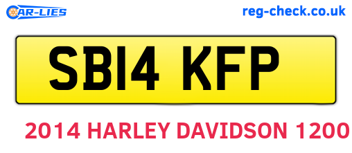 SB14KFP are the vehicle registration plates.