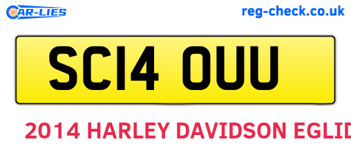 SC14OUU are the vehicle registration plates.