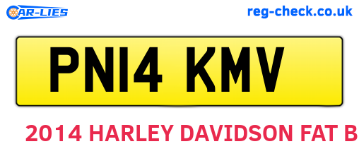 PN14KMV are the vehicle registration plates.