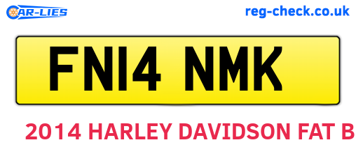 FN14NMK are the vehicle registration plates.