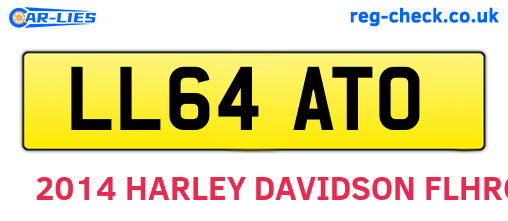 LL64ATO are the vehicle registration plates.