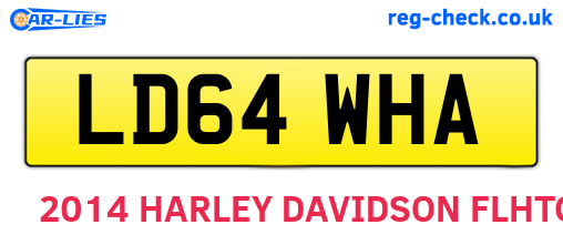 LD64WHA are the vehicle registration plates.