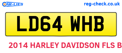 LD64WHB are the vehicle registration plates.
