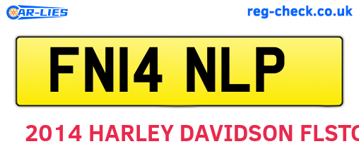 FN14NLP are the vehicle registration plates.