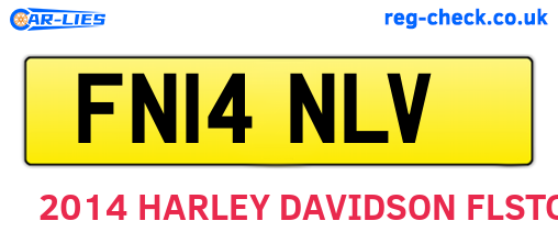 FN14NLV are the vehicle registration plates.