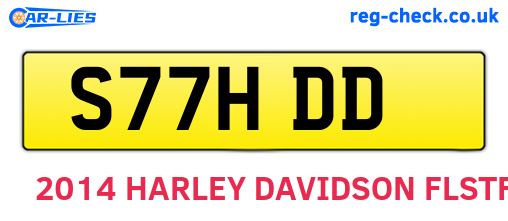 S77HDD are the vehicle registration plates.