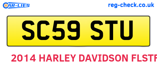 SC59STU are the vehicle registration plates.