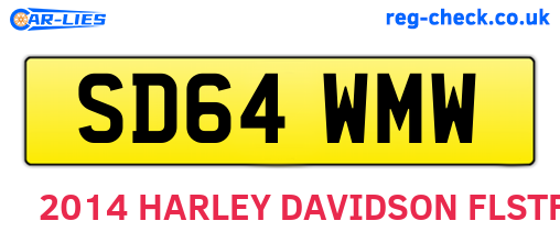 SD64WMW are the vehicle registration plates.
