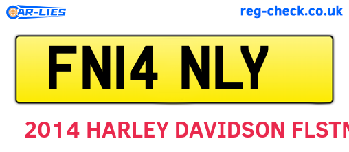 FN14NLY are the vehicle registration plates.