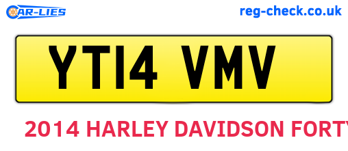 YT14VMV are the vehicle registration plates.