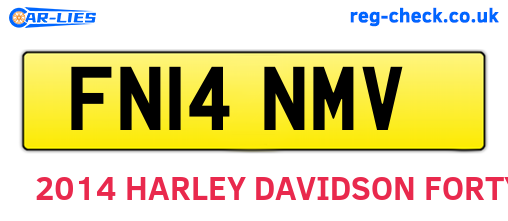 FN14NMV are the vehicle registration plates.