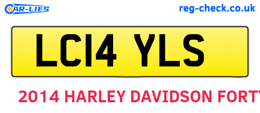 LC14YLS are the vehicle registration plates.