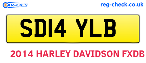 SD14YLB are the vehicle registration plates.