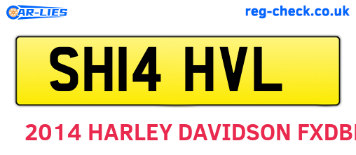 SH14HVL are the vehicle registration plates.