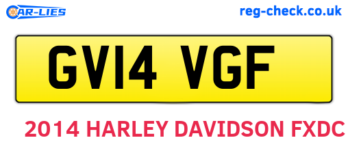 GV14VGF are the vehicle registration plates.