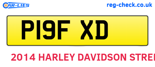 P19FXD are the vehicle registration plates.