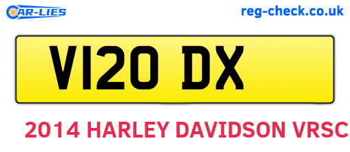 V12ODX are the vehicle registration plates.