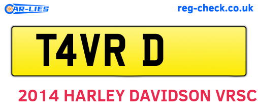 T4VRD are the vehicle registration plates.