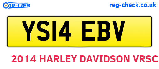 YS14EBV are the vehicle registration plates.