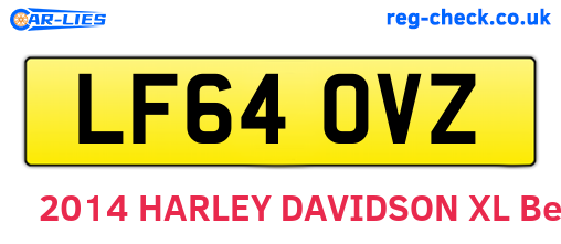 LF64OVZ are the vehicle registration plates.