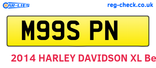 M99SPN are the vehicle registration plates.