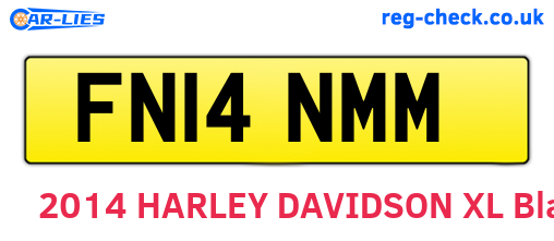FN14NMM are the vehicle registration plates.