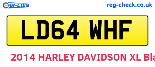 LD64WHF are the vehicle registration plates.