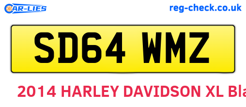 SD64WMZ are the vehicle registration plates.