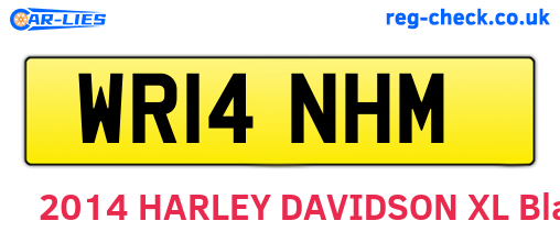 WR14NHM are the vehicle registration plates.