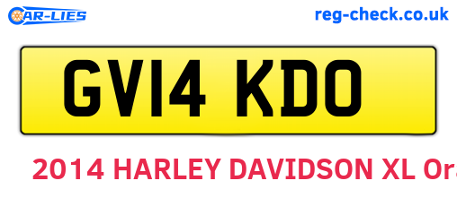 GV14KDO are the vehicle registration plates.