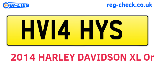 HV14HYS are the vehicle registration plates.