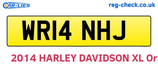 WR14NHJ are the vehicle registration plates.