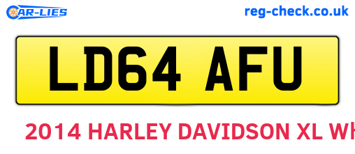 LD64AFU are the vehicle registration plates.
