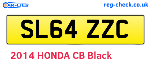 SL64ZZC are the vehicle registration plates.