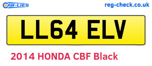 LL64ELV are the vehicle registration plates.