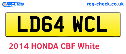 LD64WCL are the vehicle registration plates.