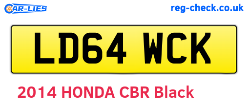 LD64WCK are the vehicle registration plates.