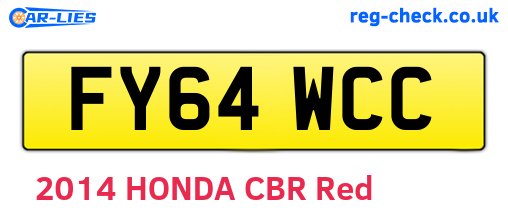 FY64WCC are the vehicle registration plates.