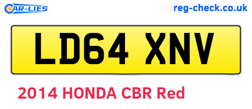 LD64XNV are the vehicle registration plates.