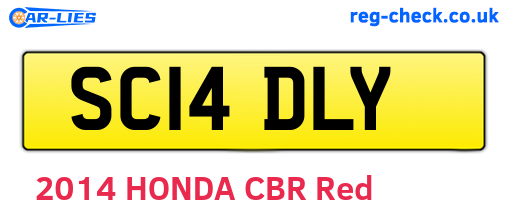 SC14DLY are the vehicle registration plates.