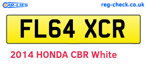FL64XCR are the vehicle registration plates.