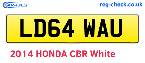 LD64WAU are the vehicle registration plates.