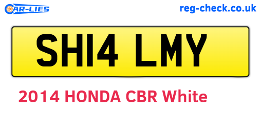 SH14LMY are the vehicle registration plates.