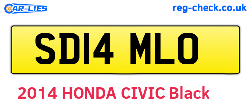 SD14MLO are the vehicle registration plates.