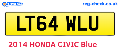 LT64WLU are the vehicle registration plates.