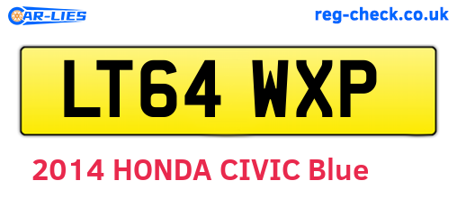 LT64WXP are the vehicle registration plates.